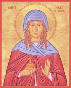 an icon of Mary of Bethany
